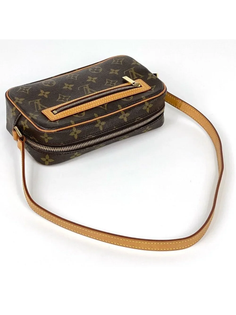 Louis Vuitton Pochette Cite Shoulder Bag Monogram Brown